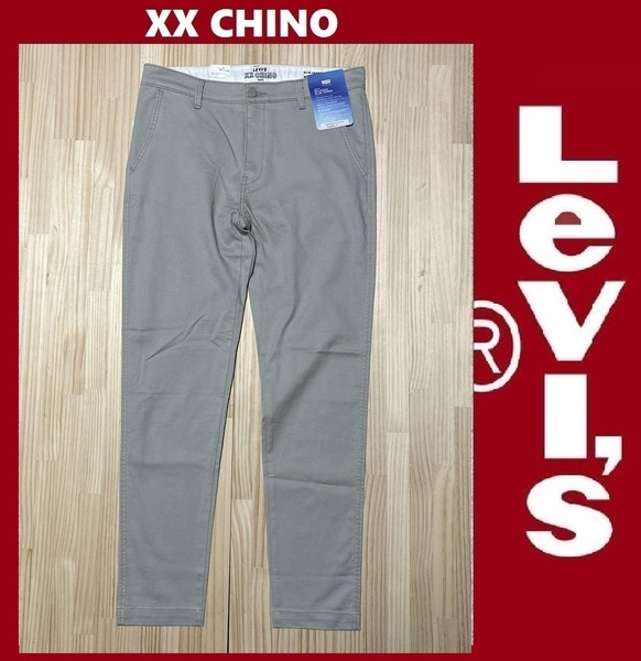W30 ★新品 Levi's リーバイス XX CHINO スリムテーパー ライトグレー ストレッチ COOL チノパン 17199-0089