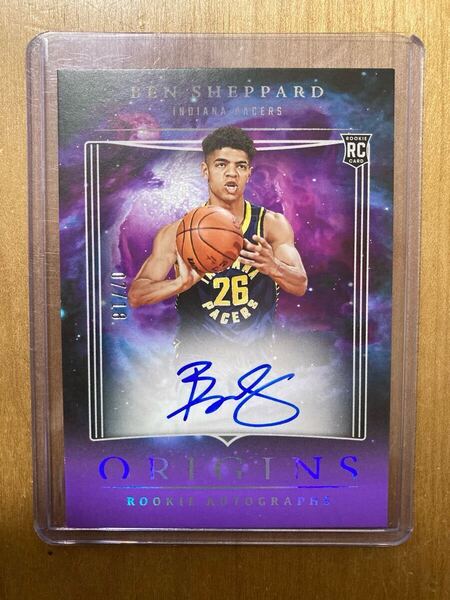 NBA 2023-24 PANINI - ORIGINS ROOKIE AUTOGRAPHS on card auto 直書き サイン BEN SHEPPARD シェパード INDIANA PACERS ペイサーズ prizm