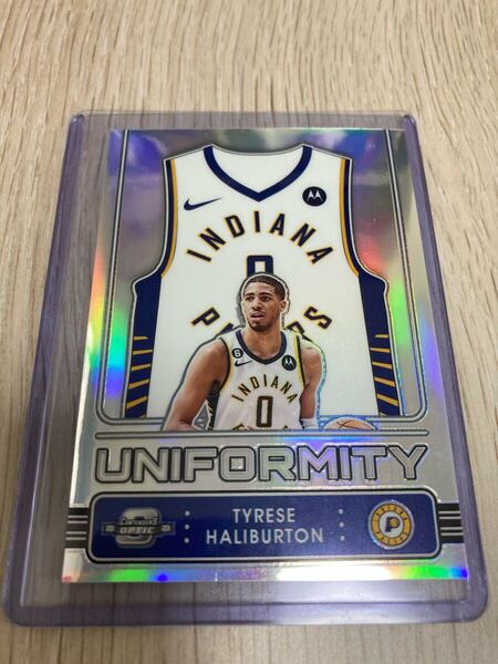 NBA 2022-23 PANINI CONTENDERS OPTIC UNIFORMITY silver prizm TYRESE HALIBURTON ハリバートン INDIANA PACERS ペイサーズ finals