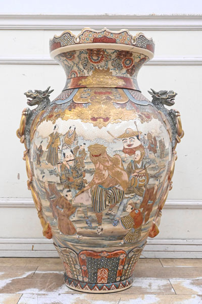 骨董品 大型 花瓶 金装飾 レトロ 壺 骨董品 大型 花瓶 金装飾 レトロ 壺 骨董品 大型 花瓶 金装飾