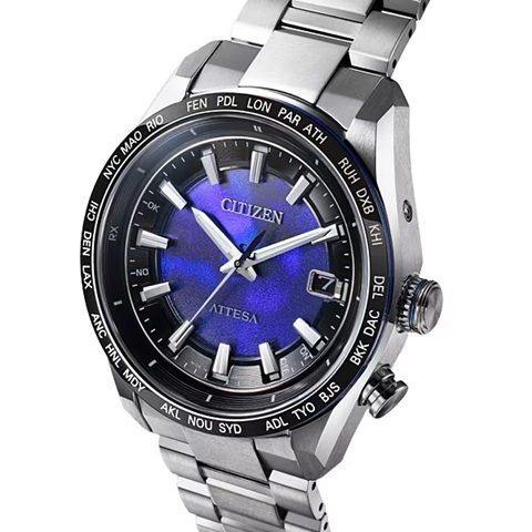 限定品 送料無料★CITIZEN シチズン ATTESA アテッサ CB0288-65L UNITE with BLUE エコドライブ 電波時計 ソーラー電波 メンズ腕時計