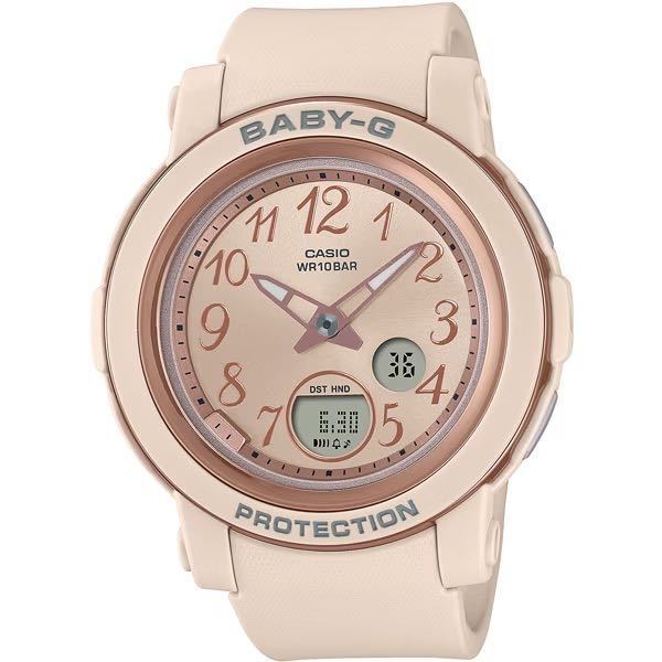 送料無料 特価 新品 CASIO カシオ 国内正規品 BABY-G ベビージー BGA-290SA-4AJF ピンクベージュ 防水 耐衝撃 レディース腕時計