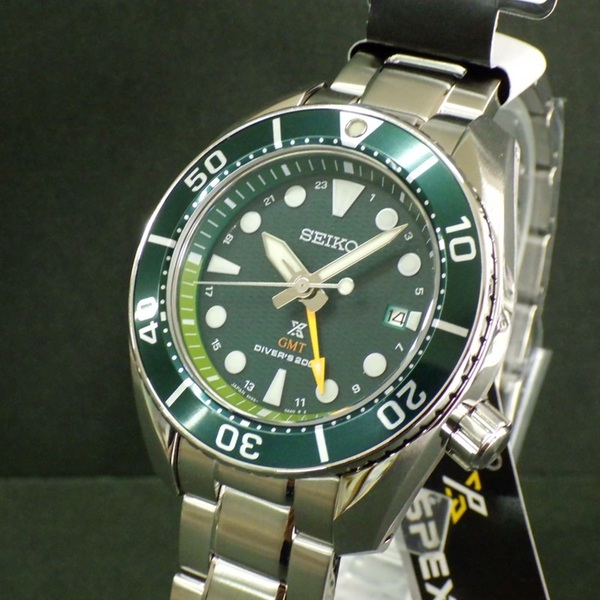 ★送料無料★特価 新品 SEIKO セイコー 国内正規品 PROSPEX プロスペックス SBPK001 ダイバー ソーラー GMT グリーン 緑 メンズ腕時計