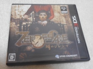 3DS ZERO ESCAPE 刻のジレンマ 箱&操作ガイド付 used