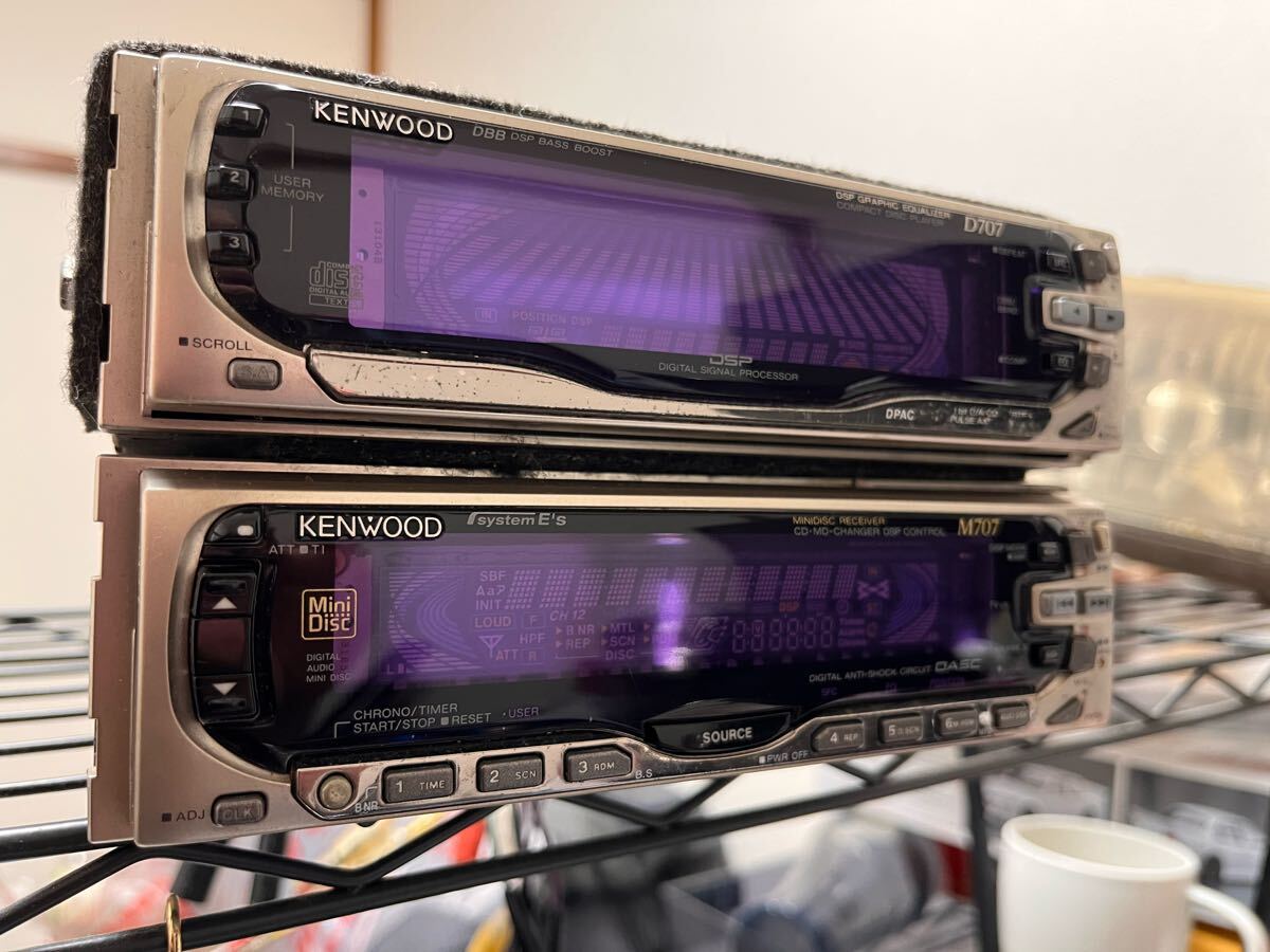 KENWOOD M707 X707 動作未確認 ジャンク 当時物 MD/カセット KENWOOD M707 X707 動作未確認 ジャンク 当時物 MD/カセット