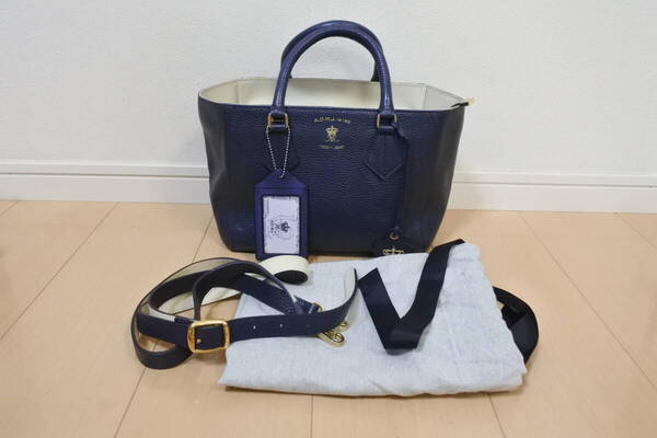 ☆美品☆ADMJ エーディエムジェイ アクセソワ 2way ショルダーバッグ ハンドバック