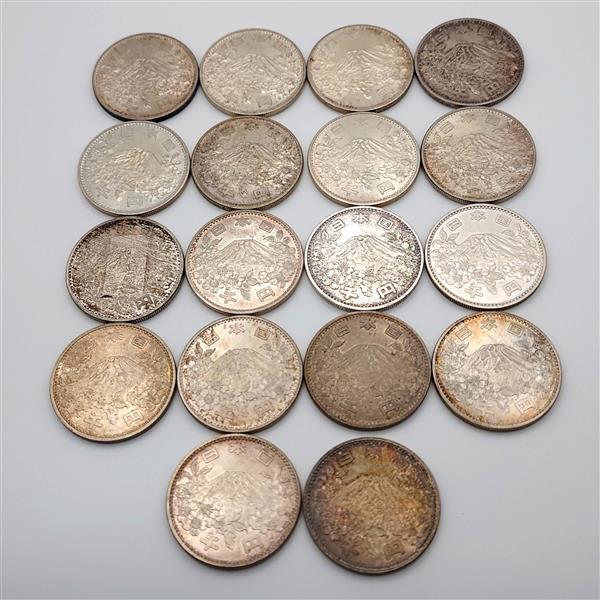 近代銀貨 7点まとめ 旭日50銭銀貨 旭日竜20銭銀貨 小型50銭銀貨