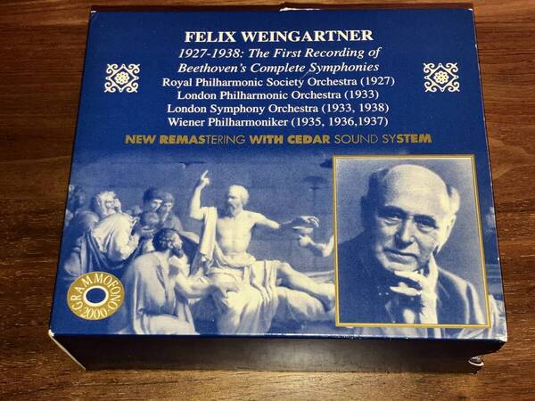 送料込み FELIX WEINGARTNER ワインガルトナー / 1927-1938:THE FIRST RECORDING OF BEETHOVEN'S COMPLETE SYMPHONIES 5CD BOX SET 即決