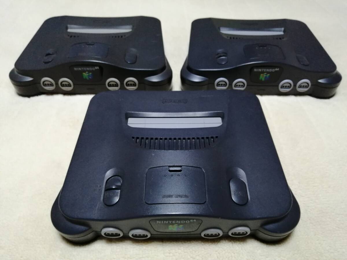 ニンテンドー64 本体 2台まとめ売り 任天堂 ニンテンドー64 本体 コントローラー2個付 すぐ遊べる