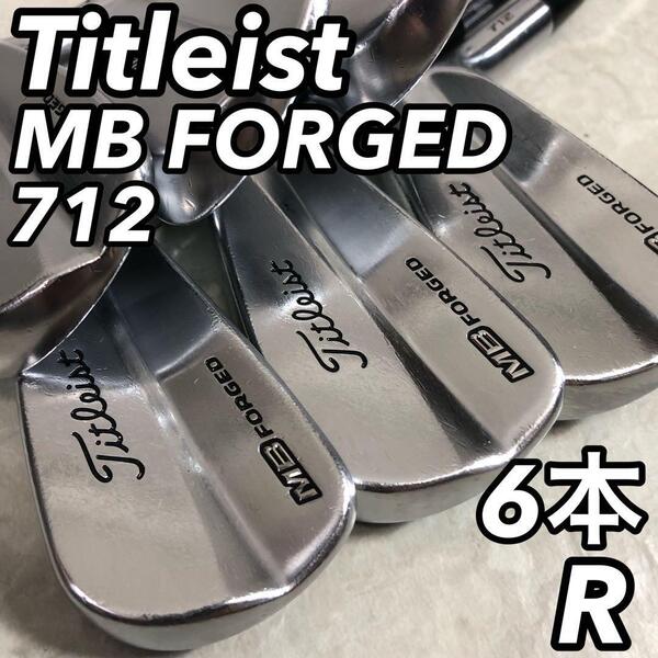 Titleist タイトリスト MB FORGED 712 フォージド マッスルバック バッグ 男性 メンズゴルフアイアン6本セット 右利き用 R スチール 上級者
