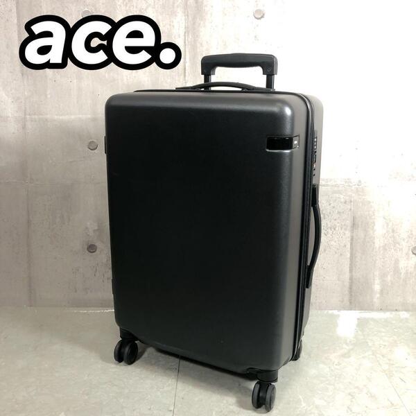 ace. エース Cornerstone2-Z コーナーストーン2Z スーツケース キャリーバッグ ブラック TSAロック 48L 4輪 軽量 ポリカーボネート系