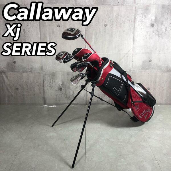 Callaway キャロウェイ Xj SERIES ジュニア ボーイズ boys 子供 キッズ用 Jr デビュー 初心者 ゴルフ7本セット 右利き用 高学年 9-12歳目安