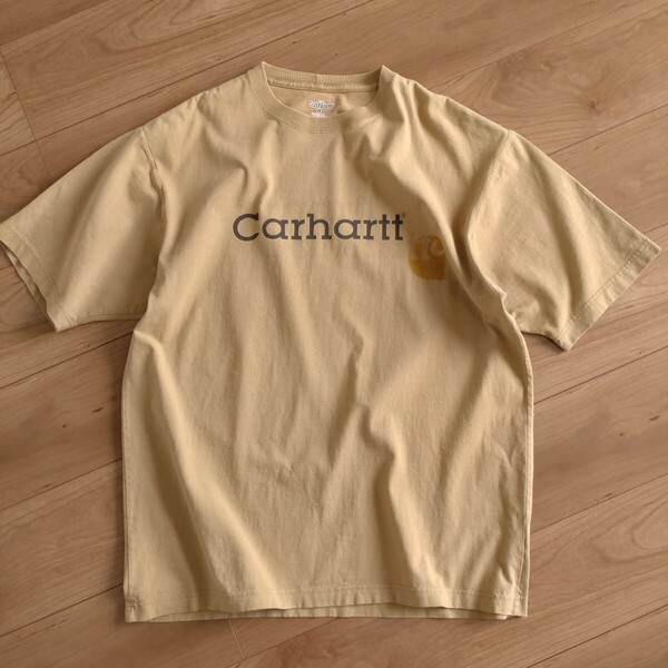 Carhartt 半袖Tシャツ/ベージュ系/古着/M【J793】