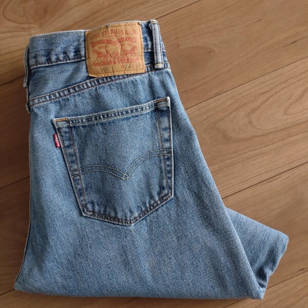 Levi's 505ジーンズ/REGULAR/15年製/古着/W34L32【L4762】