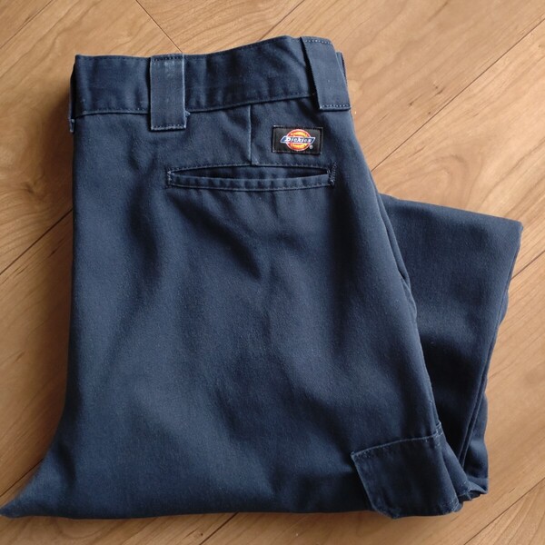 Dickies ワイドカーゴパンツ/チノ/WP592DN/古着/W38L32【D1132】