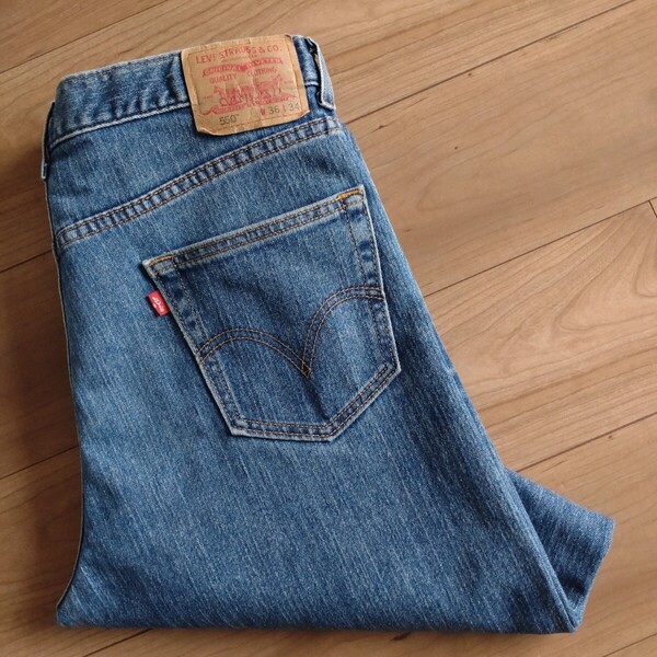 Levi's 550ジーンズ/RELAXED/03年製/古着実寸W36L30/裾直有り【L4781】