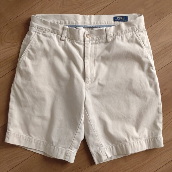 POLO RALPH LAUREN チノ/ショートパンツ/グレー系/古着/W33【L4797】