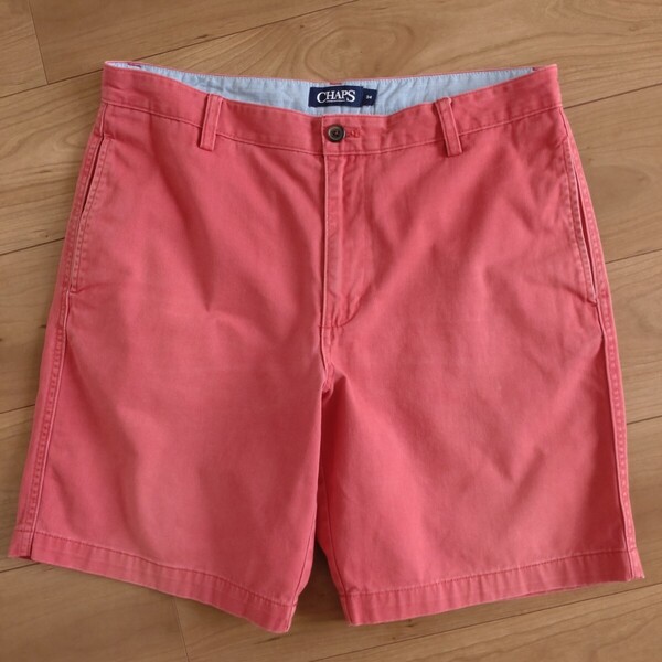 CHAPS チノ/ショートパンツ/ピンク/古着/W34【L4807】