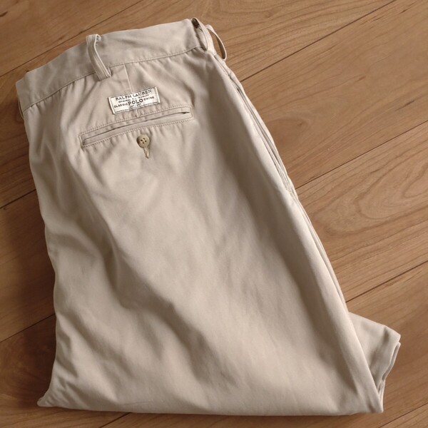 Polo by Ralph Lauren ANDREW PANT/チノスラックスパンツ/2タック/古着/W40L28/裾直有【L4853】