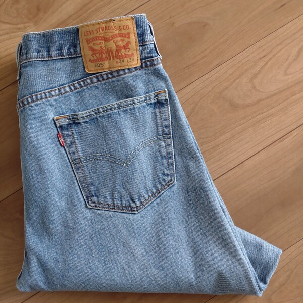 Levi's 505ジーンズ/REGULAR/14年製/古着W34L30/裾直有【L4860】