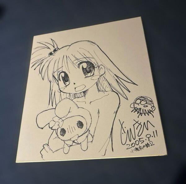 どんきい 直筆イラストサイン入り 大色紙 小夜衣の詩 ささを