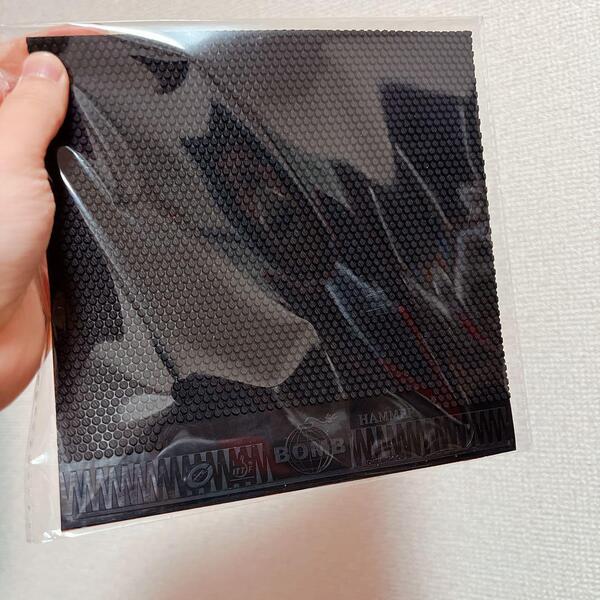1.5黒 卓球 ラバーBOMB ハマー HAMMER 表ソフト カットマン y1