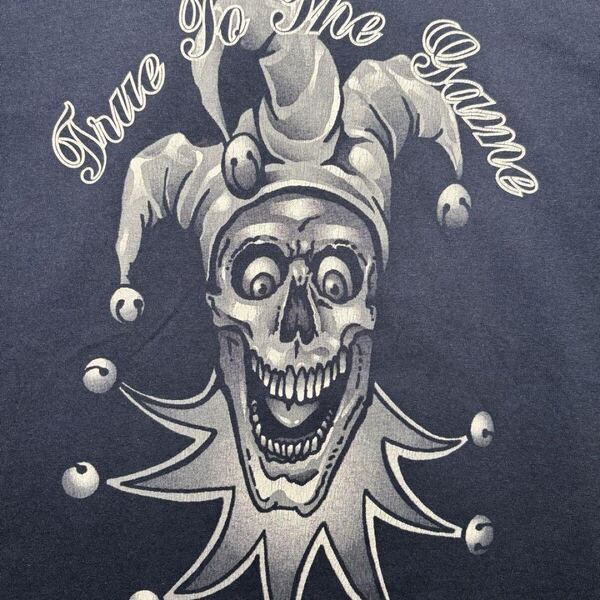 MADBALL Tシャツ True to the Game バンドT 90s マッドボール ハードコアロックバンド コピーライト ピエロ 道化師 ネイビー M