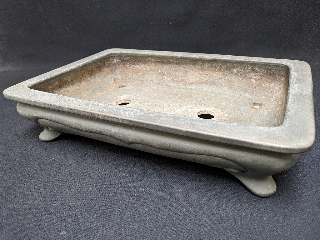 山秋　松泉焼　大型盆栽鉢 大型 松泉焼 山秋 盆栽鉢