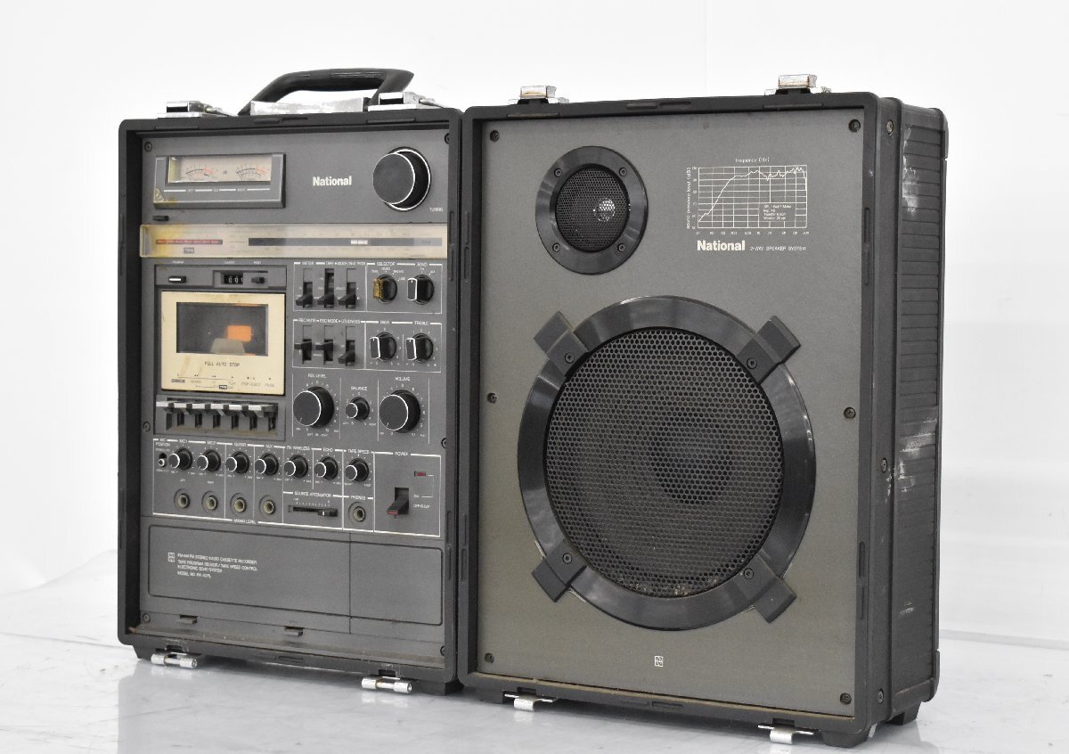 昭和レトロ 稼動品National RX-CW51 ポータブルステレオ （Yahoo