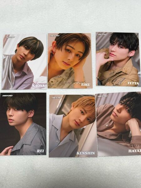 ONE N' ONLY 「Fiesta」 トレカ コンプ セット グッズ CD ワンエン TETTA REI EIKU HAYATO KENSHIN NAOYA トレーディング カード