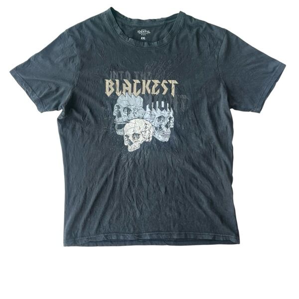 2XL IDETIC 【Tシャツ ビッグサイズ 半袖 トップス ユニセックス メンズ レディース USA古着 両面ロゴ バックプリント