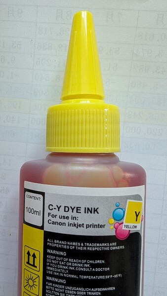 キャノン CANON 詰め替え 互換 インク 100ml Y( 染料)