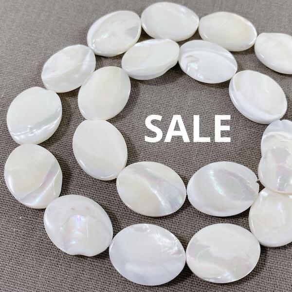 ht036/SALE!シェル◇マザーオブパール オーバル形1連