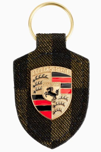 貴重 ポルシェ クレストキーホルダー- 911 スピリット 70 新品 真鍮製エンブレム ドイツ製 ターボナイト 復刻版