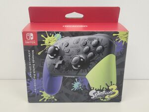 ゲーム周辺機器/Nintendo Switch ニンテンドースイッチ/スプラトゥーン3 エディション プロコントローラー/動作確認済/HAC-A-FSSKT【G025】