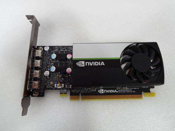 送料無料 NVIDIA T1000 4GB ビデオカード グラボ グラフィックカード PCI Express Mini DisplayPort mDP DPポート