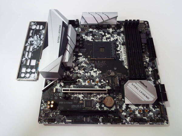 送料無料 ASRock B450M STEEL LEGEND m-ATX microATX AMD RYZEN AM4 DDR4 マザーボード