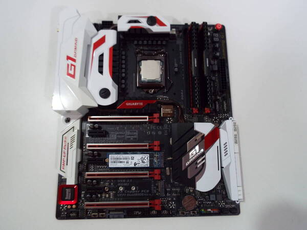 送料無料 GIGABYTE GA-Z170X-Gaming G1 + i7-7700k + 16GB RAM + M.2 SSD 128GB Windows 10