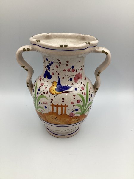 楽天市場】イタリア製 輸入雑貨 花瓶 マヨルカ焼き デルータ