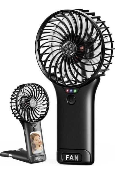 ハンディファン 携帯扇風機【108Gの超軽量設計・静音・風量4段階・ミニミラー付き】手持ち扇風機 充電式 USB ハンディ扇風機 手持ち