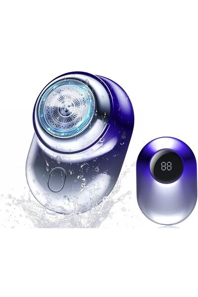 シェーバー 髭剃り メンズ電動シェーバー 回転式 ポータブル電気シェーバー IPX8完全防水 乾湿両用 電動ひげ剃り 10枚刃 Type-C充電式