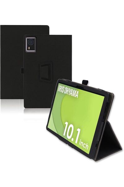 For IRIS OHYAMA TA10E1W63-V1H ケース Mosasa アイリスオーヤマ タブレット 10.1インチ 専用ケース スタンドブラック) ケース