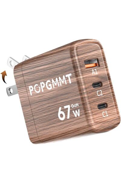 67W 充電器 type-c 【2025年新年初売り・PD 充電器 超軽量極小型・三台同時充電】usb c 安全で低温 急速充電器 タイプC PD