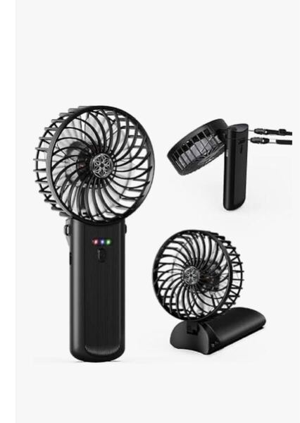 携帯扇風機 AXFIVE 2024年最新型 ハンディファン 扇風機 ハンディ 180°折り畳み式 USB 持ち運び 持ち歩き強力 ハンド扇風機 ブラック