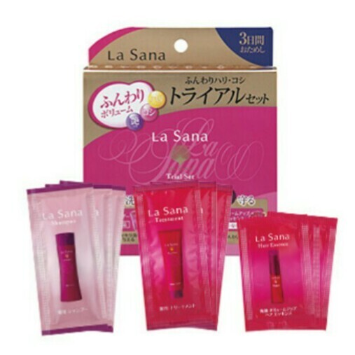 ラサーナ サンプル9個セット 薬用シャンプー 薬用トリートメント 海藻ボリュームアップ ヘアエッセンス ヘアケア エイジングケア