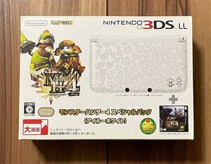 【動作確認済】 ニンテンドー3DS LL アイルーホワイト / モンスターハンター4 スペシャルパック