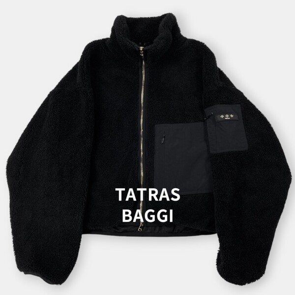 TATRAS タトラス / BAGGI バッジ / 21AW / ノーブル オーバーサイズ ボア ブルゾン ジャケット / 黒 / LTFW21S4255 / レディース アウター