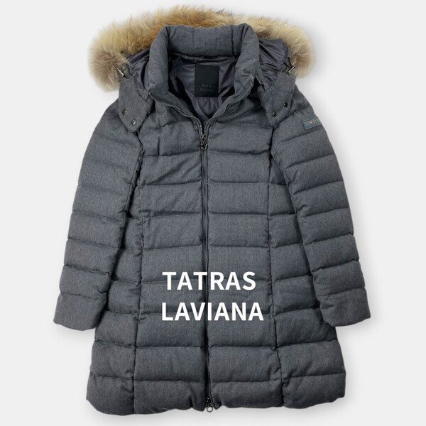 【美品】TATRAS タトラス / LAVIANA ラビアナ / ファー付き ウール ダウンコート ダウンジャケット / LTA20A4571 / レディース アウター