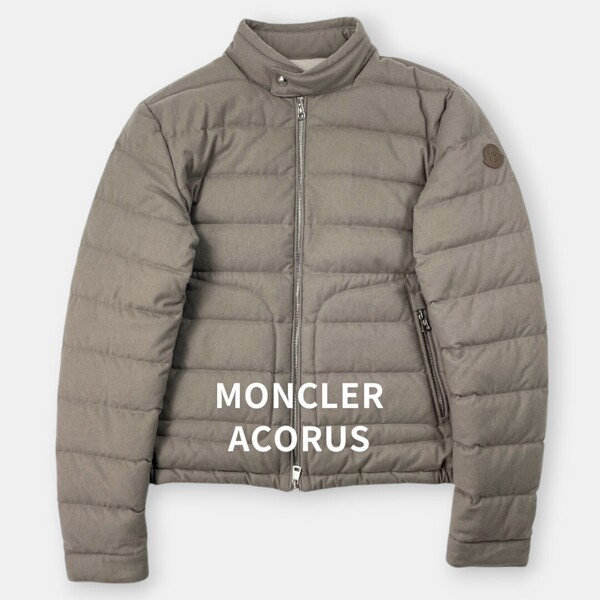 【美品】MONCLER モンクレール / ACORUS アコルス / 23AW / 軽量 カシミヤ ショート ダウンジャケット / J10911A00132 / メンズ アウター