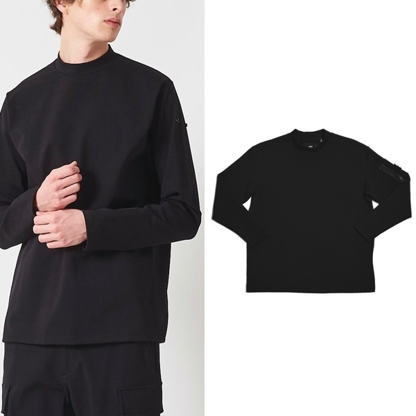 数回着2.8万 23AW ジュンハシモト JH+ RELAX MOCK NECK L/S モックネック シャツ カットソー junhashimoto AKM 1piu1uguale3